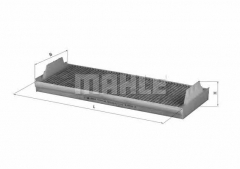 Фильтр салона угольный MAHLE/KNECHT LAK 154