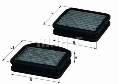 Фильтр салона угольный MAHLE/KNECHT LKK 72/S