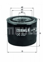 Фильтр масляный MAHLE/KNECHT OC 222