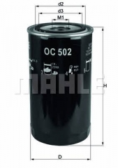 Фильтр масляный MAHLE/KNECHT OC 502