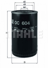 Фильтр масляный MAHLE/KNECHT OC 604