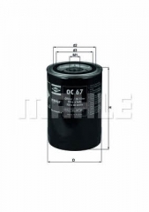 Фильтр масляный MAHLE/KNECHT OC 67