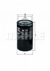Фильтр масляный MAHLE/KNECHT OC 75