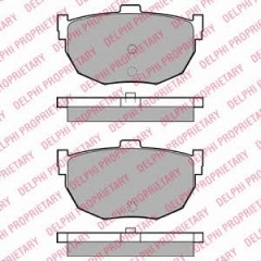 Колодки тормозные дисковые DELPHI LP1072
