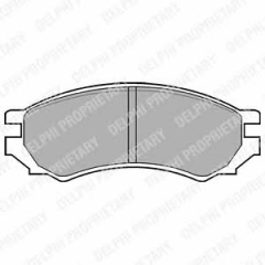 Колодки тормозные дисковые DELPHI LP670