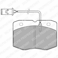 Колодки тормозные дисковые DELPHI LP970