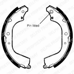 Колодки тормозные барабанные DELPHI LS1406