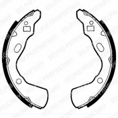 Колодки тормозные барабанные DELPHI LS1437
