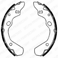 Колодки тормозные барабанные DELPHI LS1516